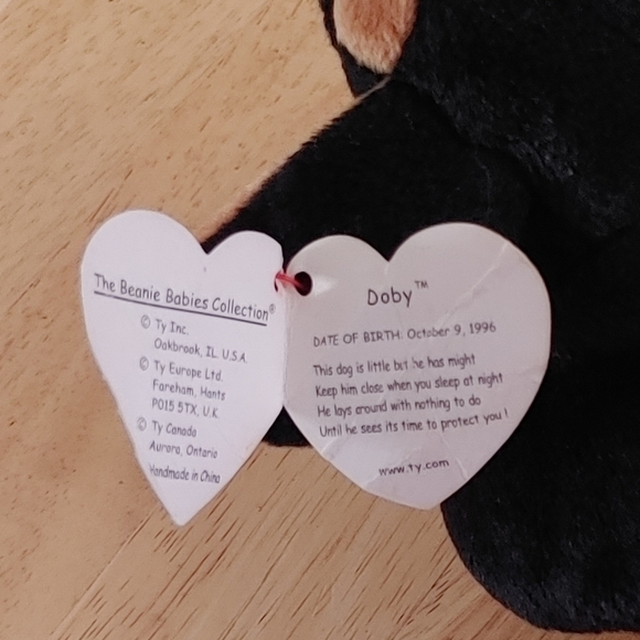 Ty Beanie Baby Doby the Doberman - Picture 6 of 6